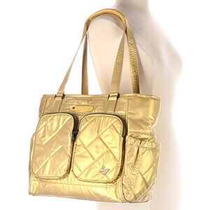 LUG Trotter Tote Bag in Metallic Gold